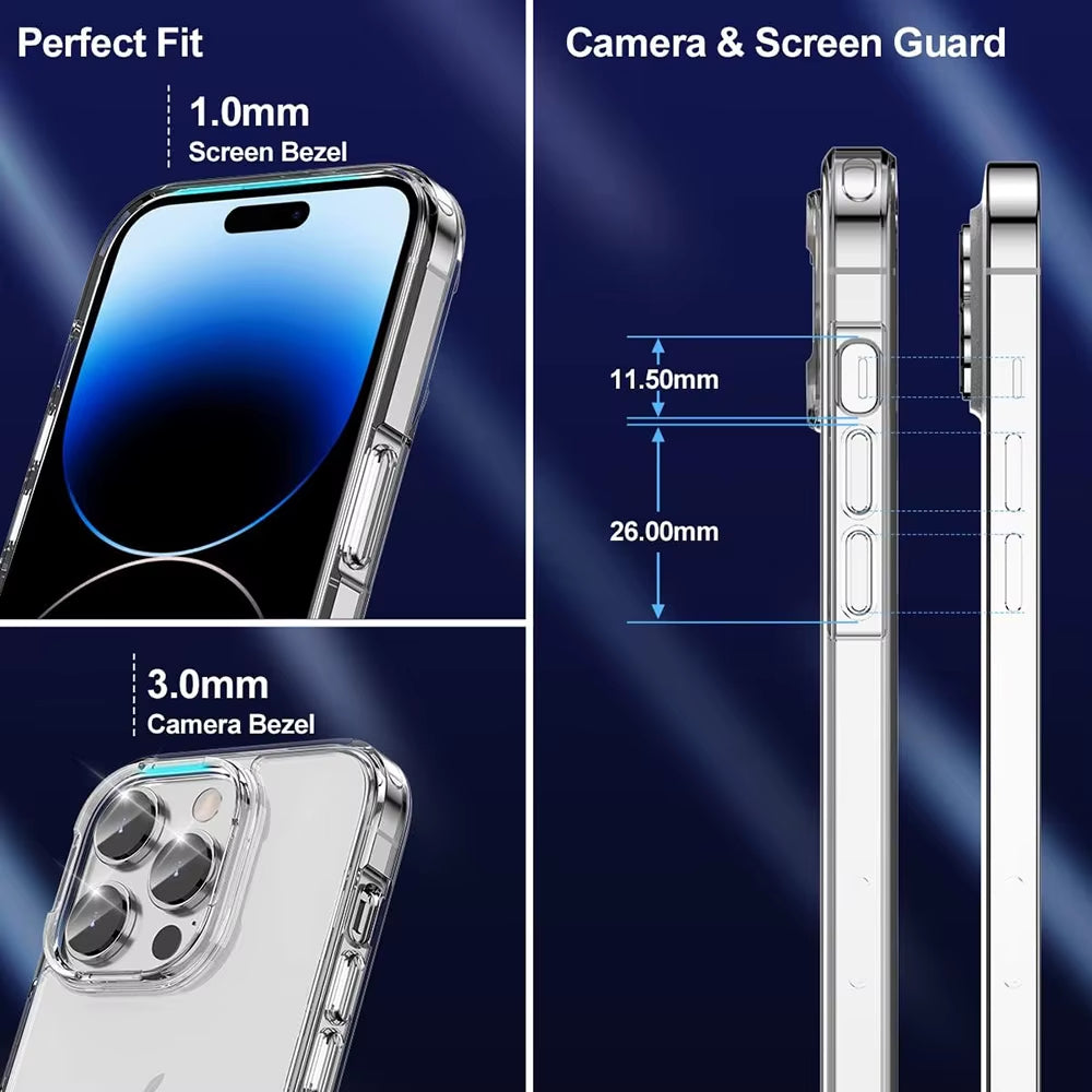 Hybrid Shockproof Back Cover Case for Iphone 16 - 11